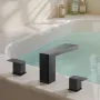 Roman Tub Faucet, Bath Tubs Faucets Set with 2 Handles, Waterfall Roman Tub Faucet for Pet Washing, Baby Care, Adult Bathing, Ma