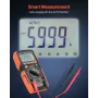 VEVOR Digital Multimeter, 6000-Count TRMS DC/AC Voltmeter Current Tester, Auto-Ranging Multimeter for Current Voltage Resistance