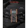 Digital Multimeter, 6000-Count TRMS DC/AC Voltmeter Current Tester, Auto-Ranging Multimeter for Current Voltage Resistance Capac