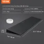 4.06 cm Rise Cuttable Threshold Ramp for Sweeping Robot, 90 cm Wide Natural Rubber Wheelchair Ramp, Non-Slip Solid Rubber Ramp w