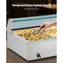 kommerciel madvarmer, 1700 W elektrisk dampvarmer i rustfrit