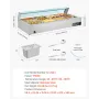 Commercial Food Warmer, 1700W Electric Stainless Steel Steam Food Warmer with Glass Cover, 12-Pan Countertop Buffet Bain Marie w