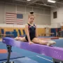 Justerbar Balane-bjælke til børn, 8FT gymnastikbjælke, høje og