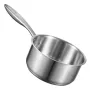 1.5 QT Saucepan with Steamer, Stainless Steel Saucepan with Glass Lid, Multipurpose Nonstick Stainless Steel Sauce Pot with Ergo