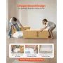2840 mm Curved Modular Sofa, Modern Luxury Sectional Couch with 4 Pillows, Oversized Cloud Plush Corduroy Sofa Couch with Wide D