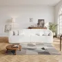2840 mm Curved Modular Sofa, Modern Luxury Sectional Couch with 4 Pillows, Oversized Cloud Plush Corduroy Sofa Couch with Wide D