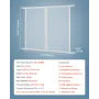 RV Screen Door Protector, 800x723.9 mm Door Grille, Easy to Install and Disassemble, Reinforced Breathable Protective Mesh, Alum
