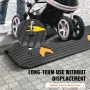 Upgraded Rubber Threshold Ramp, 1" Rise Wheelchair Ramp Doorway, Natural Curb Ramp Rated 33069 lbs Load Capacity, Non-Slip Textu