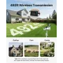 5-in-1 Wi-Fi Weather Station, 190.5 mm VA Display, Wireless Solar Powered Outdoor Sensor, Rain Gauge, Indoor Outdoor for Weather