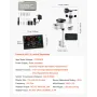 5-in-1 Wi-Fi Weather Station, 190.5 mm VA Display, Wireless Solar Powered Outdoor Sensor, Rain Gauge, Indoor Outdoor for Weather