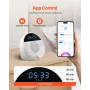 Sound Machine, 18 Soothing Sleep Sounds, 7-Color Night Light, 6-in-1 White Noise Sound Machine with Dual Alarms, APP, Auto-Off T