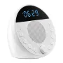 Sound Machine, 18 Soothing Sleep Sounds, 7-Color Night Light, 6-in-1 White Noise Sound Machine with Dual Alarms, APP, Auto-Off T