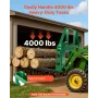Skid Steer Pallet Frame, 1814 kg Rated Load Capacity, 115 cm Pallet Fork Frame Attachments with 50.8 mm Hitch Receiver & Spear S