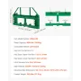 Skid Steer Pallet Frame, 1814 kg Rated Load Capacity, 115 cm Pallet Fork Frame Attachments with 50.8 mm Hitch Receiver & Spear S