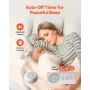 VEVOR Sound Machine, 20 beroligende søvnlyde, 4-i-1 Hængbar White Noise Sound Machine med Auto-Off Timer, Soft Ring Light, M