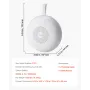 Sound Machine, 30 Soothing Sleep Sounds, 3-in-1 Portable and Hangable White Noise Sound Machine with Auto-Off Timer, Soft Ring L