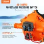 Water Diaphragm Pump, 12V DC, 5.5 GPM Flow, 70 PSI Rated Pressure (40-100 PSI Adjustable), 1/2" MNPT Self Priming Sprayer Pump w