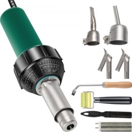 Roofing Welder, 8 Pcs PVC Welding Gun, 1600W Hot Air Plastic Welder, 220V PVC Heat Gun, Plastic Welder w/ Mica Pipe Heating