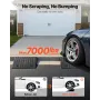 Driveway Curb Ramp, 3.175 Tons Load Capacity, 17.8 cm Rise Height Heavy Duty Curbside Bridge Ramp with Drainage Tank for Wheelch