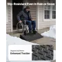 Driveway Curb Ramp, 3.175 Tons Load Capacity, 17.8 cm Rise Height Heavy Duty Curbside Bridge Ramp with Drainage Tank for Wheelch