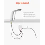 Touchless Bathroom Sink Faucet, Automatic Motion Sensor Restroom Toilet Faucet Cold Water with Single Hole, Battery Operated for