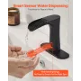 VEVOR Touchless Bathroom Sink Faucet, Automatic Motion Sensor Waterfall Restroom Toilet Faucet with Hole Cover Plate, Modern Ele