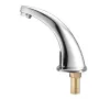 Touchless Bathroom Sink Faucet, Automatic Motion Sensor Restroom Toilet Faucet with Hole Cover Plate, Battery Operated,Hot/Cold 