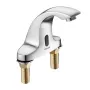 VEVOR Touchless Bathroom Sink Faucet, Automatic Motion Sensor Restroom Toilet Faucet Cold Water with Hole Cover Plate, Battery O