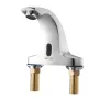 VEVOR Touchless Bathroom Sink Faucet, Automatic Motion Sensor Restroom Toilet Faucet Cold Water with Hole Cover Plate, Battery O