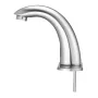 Touchless Bathroom Sink Faucet, Automatic Motion Sensor Restroom Toilet Faucet with Hole Cover Plate, Battery Operated,Adjustabl