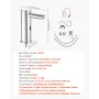 Touchless Bathroom Sink Faucet, Automatic Motion Sensor Restroom Toilet Faucet, Hands Free Adjustable Cold Hot Single Handle Wat