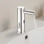 Touchless Bathroom Sink Faucet, Automatic Motion Sensor Restroom Toilet Faucet, Hands Free Adjustable Cold Hot Single Handle Wat