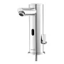 Touchless Bathroom Sink Faucet, Automatic Motion Sensor Restroom Toilet Faucet, Hands Free Adjustable Cold Hot Single Handle Wat