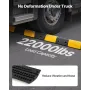 VEVOR 1000MM Gummi Speed ​​Bump, 2 Pack, 2 Channel Heavy Duty Traffic Speed ​​Bump, 9.979 kg/aksellastkapacitet, Kabelbeskytter