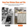 Kitchen Island Cart with Solid Wood Top, 115 cm Width Mobile Carts with Storage Cabinet, Rolling Kitchen Table with Spice Rack, 