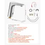VEVOR Touchless Bathroom Sink Faucet, Automatic Motion Sensor Restroom Toilet Faucet, HandsFree Adjustable Cold Hot Single Handl