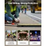 Cable Protector Ramp, 9,979 kg/axle Capacity, 2 Channel Heavy Duty TPU Cord Hose Wire Cover, 31 x 28 mm Channel, Traffic Speed B