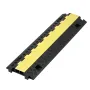 VEVOR Cable Protector Ramp, 9,979 kg/axle Capacity, 2 Channel Heavy Duty TPU Cord Hose Wire Cover, 31 x 28 mm Channel, Traffic S