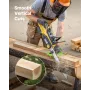 Chainsaw Mill, Adjustable 5-15 cm Width, Vertical Lumber Cutting Guide, Portable Timber Chainsaw Attachment, Heavy Duty Cast Iro