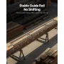 Rail Mill Guide System, 3.66 m 4 Crossbar Chainsaw Mill Kits, Aluminum Saw Milling Rails System Works with Chainsaw, 2 Wedges, A