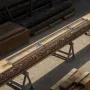 Rail Mill Guide System, 3.66 m 4 Crossbar Chainsaw Mill Kits, Aluminum Saw Milling Rails System Works with Chainsaw, 2 Wedges, A