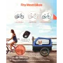 VEVOR Dog Bike Trailer, Supports up to 40 kg, Pet Cart Bicycle Carrier for Small & Large Dogs, Easy Folding Frame with Quick Rel