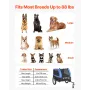 Dog Bike Trailer, Supports up to 40 kg, Pet Cart Bicycle Carrier for Small & Large Dogs, Easy Folding Frame with Quick Release W