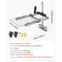 VEVOR Motorsavværk, Transportabelt savværk Passer til 41-51 cm Plankefræsestang, Tømmerkrydsskæringsguide Kædesav med skjold,