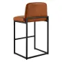 VEVOR Bar Stool Set of 4, 68cm Counter Height Stools, Modern PU Leather Counter Barstool with Backrest, Metal Legs, Easy Assembl