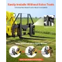 Skid Steer pallegaffelramme, 1814 kg nominel kapacitet, 115 cm