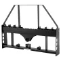 VEVOR Skid Steer Pallet Fork Frame, 1814 kg Rated Capacity, 115 cm Pallet Fork Frame Attachments with 50.8 mm Hitch Receiver & S