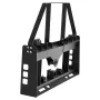 Skid Steer Pallet Fork Frame, 1814 kg Rated Capacity, 115 cm Pallet Fork Frame Attachments with 50.8 mm Hitch Receiver & Spear S