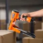 Pneumatic Carton Closing Stapler, 13 Gauge Pneumatic Cardboard Staple Gun for 34.8mm Crown 16mm & 19mm Length, Depth-Adjustable 
