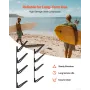 Surfboard Wall Mount, 4 Tiers Horizontal Surfboard Rack for